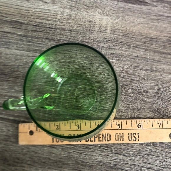 Hand Blown Green Glass Mug - Picture 6 of 8